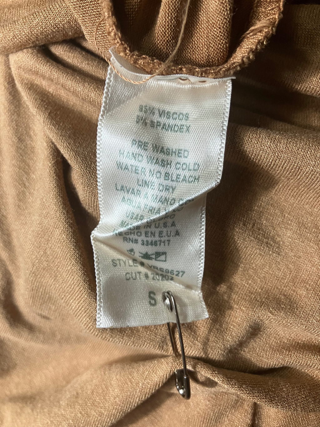 Raya Sun Tan Fringe Skirt - Bohemian High-Waisted Asymmetric Hem Size S