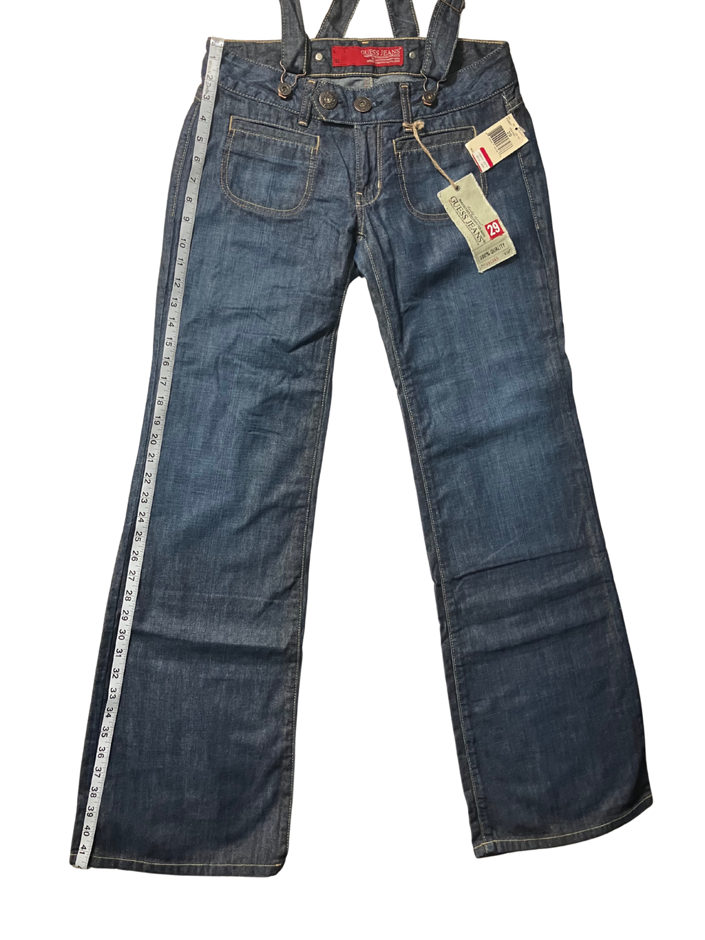 Guess Jeans — Denim Jeans | Limited edition 62, suspenders included · Sz 29
