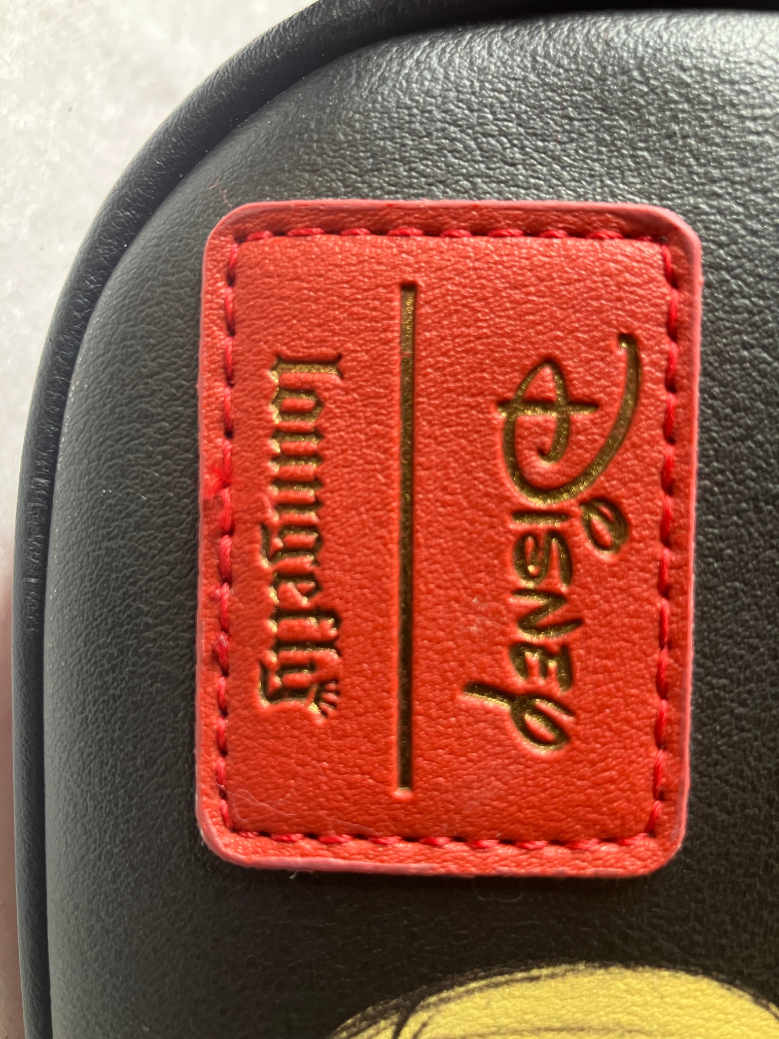 Disney x Loungefly Mickey Mouse Mini Backpack Red Black Vegan Leather Authentic