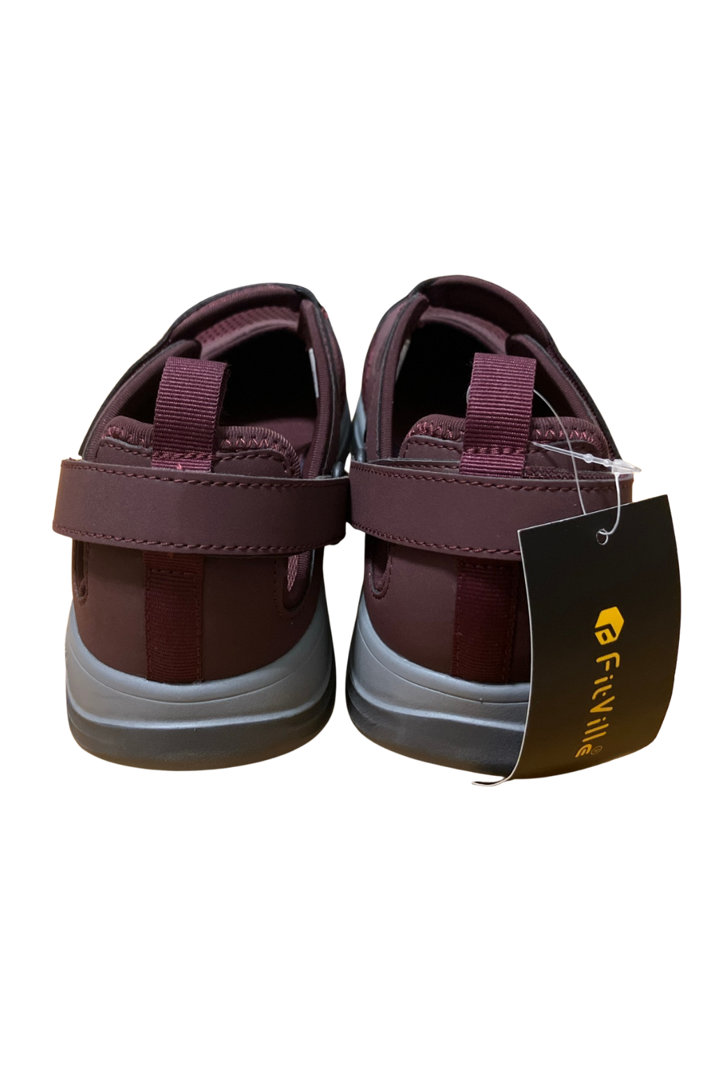 FitVille Women’s Comfort Mary Jane Walking Shoes Size 9.5W Burgundy