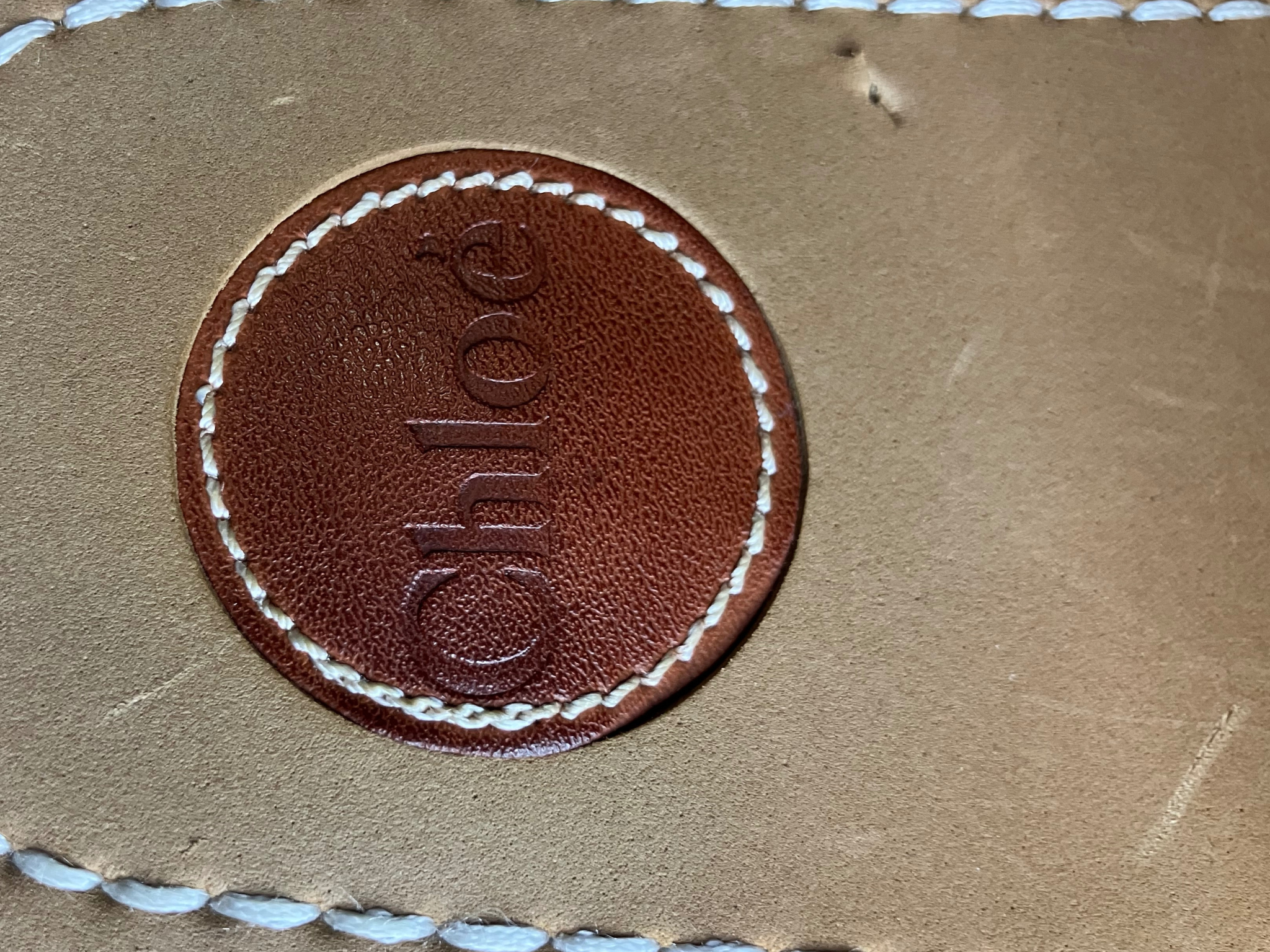 Chloé Woody Logo Ribbon Slides Sandals Beige/Tan Women’s 39 (US 9)