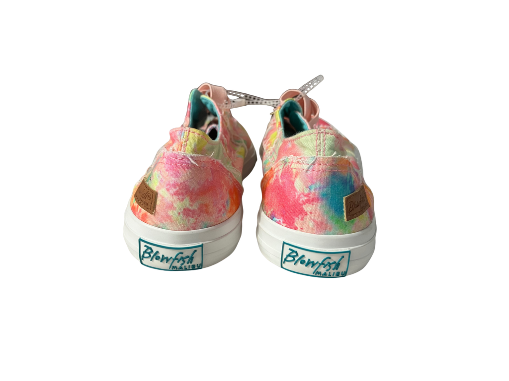 Blowfish Malibu Tie-Dye Slip-On Sneakers - Multicolor Canvas Size 10