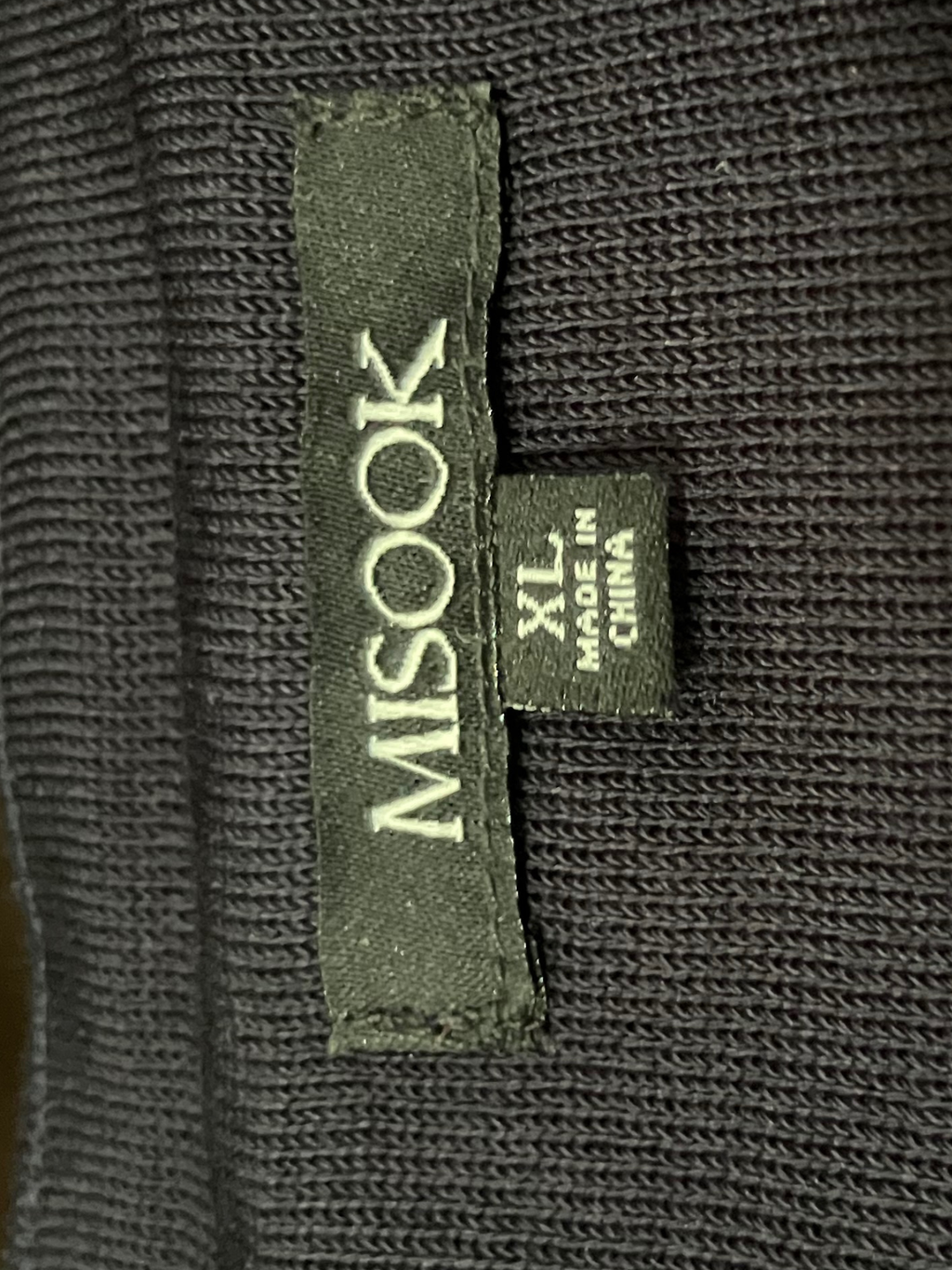 Misook Colorblock Knit Jacket – Black Orange White – Women's XL