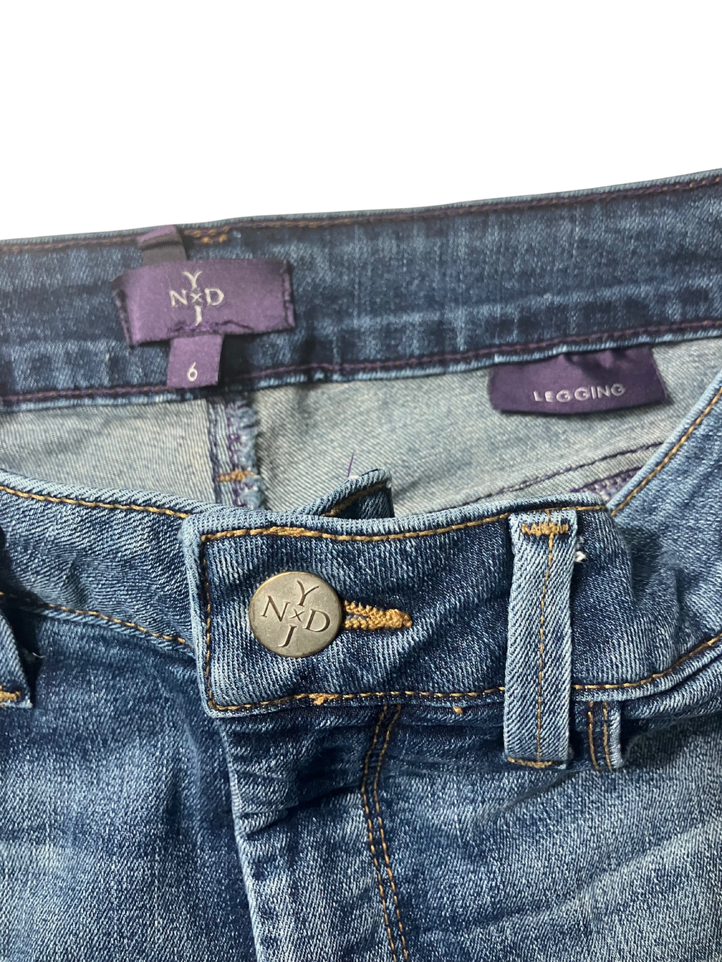 NYDJ Blue Legging Jeans - Lift Tuck Technology Stretch Denim Size 6