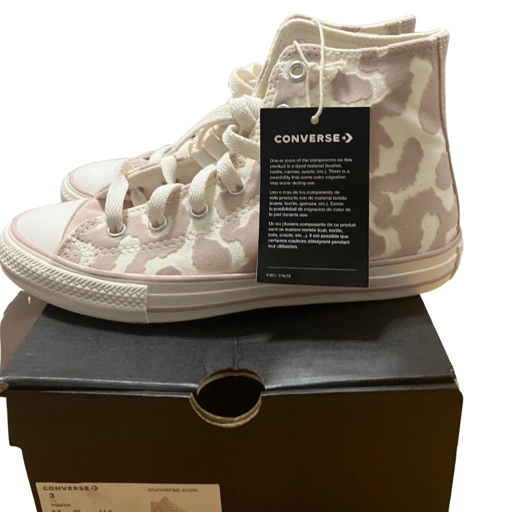Converse Pink Camouflage High-Top Sneakers - Classic Chuck Taylor Style