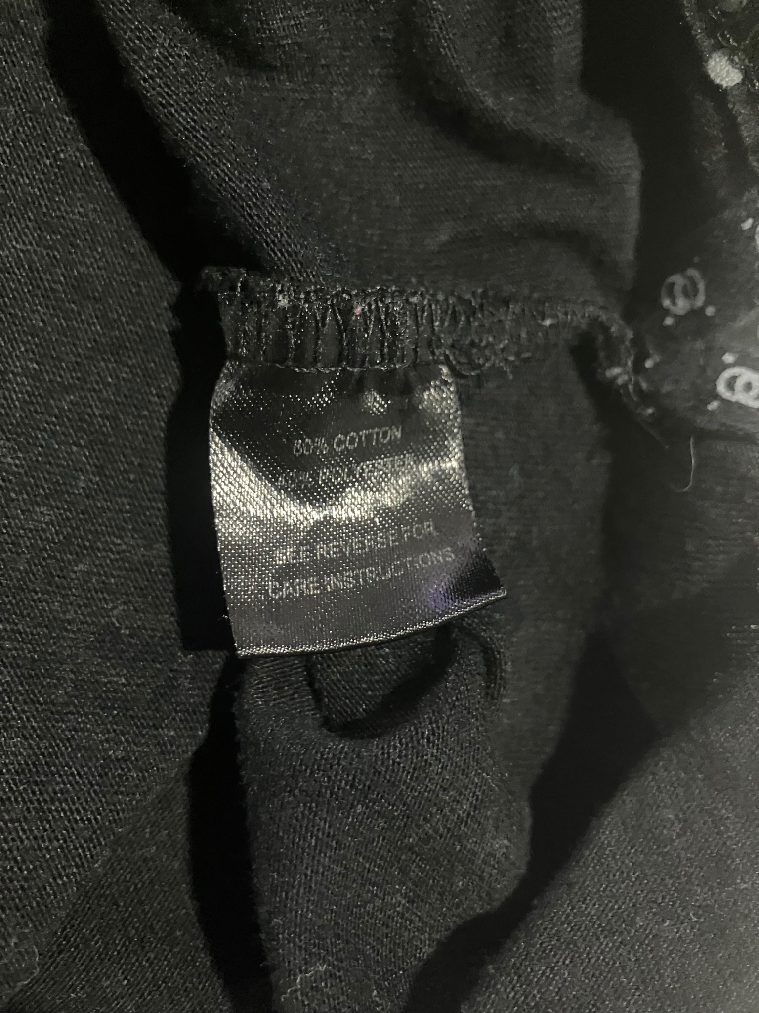 KRISP Designer T-Shirt Black with Golden Dragon & Lily Print