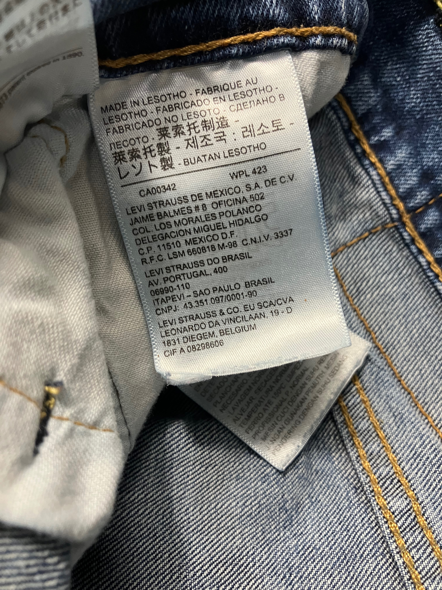 Levi's 514 Straight Fit Jeans Medium Blue Wash W28 L32