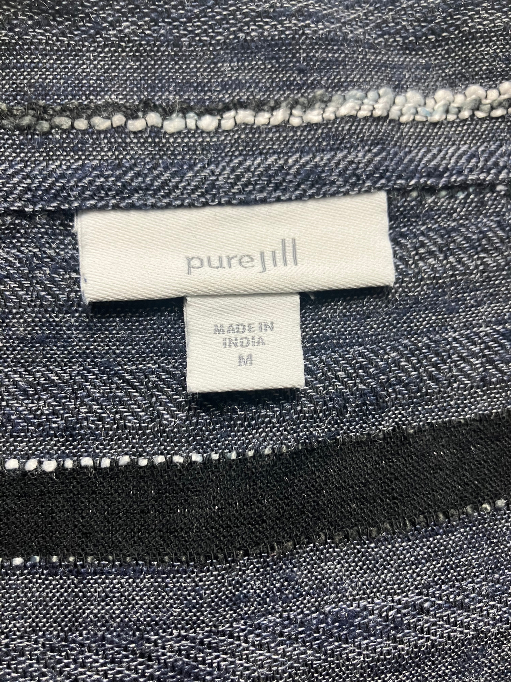 Purejill — Top | Heather stripe, dolman cut · Sz M