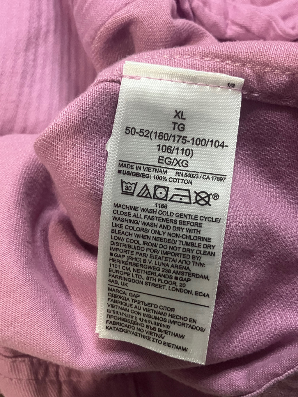 GAP Lilac Utility Jacket - Button Front Shirt Jacket with Pockets