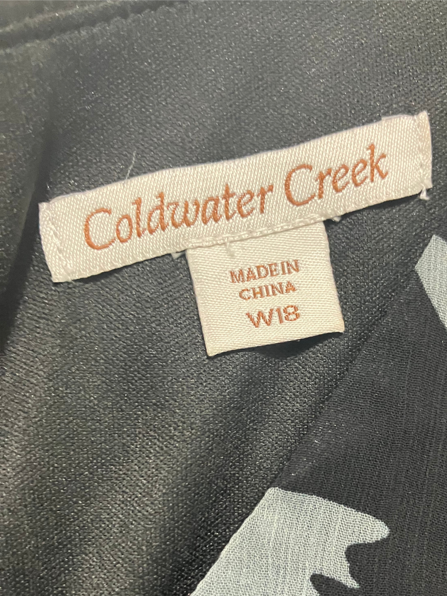 Coldwater Creek — Dress | Floral empire waist, relaxed · Sz W18