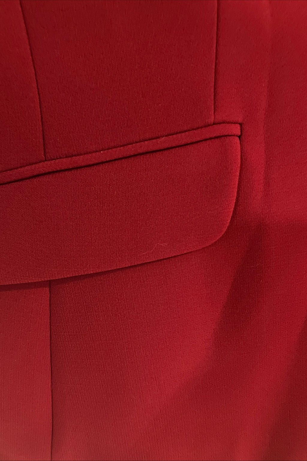 Tahari Arthur S. Levine Red Blazer Women’s Size 10P Black Frog Closure