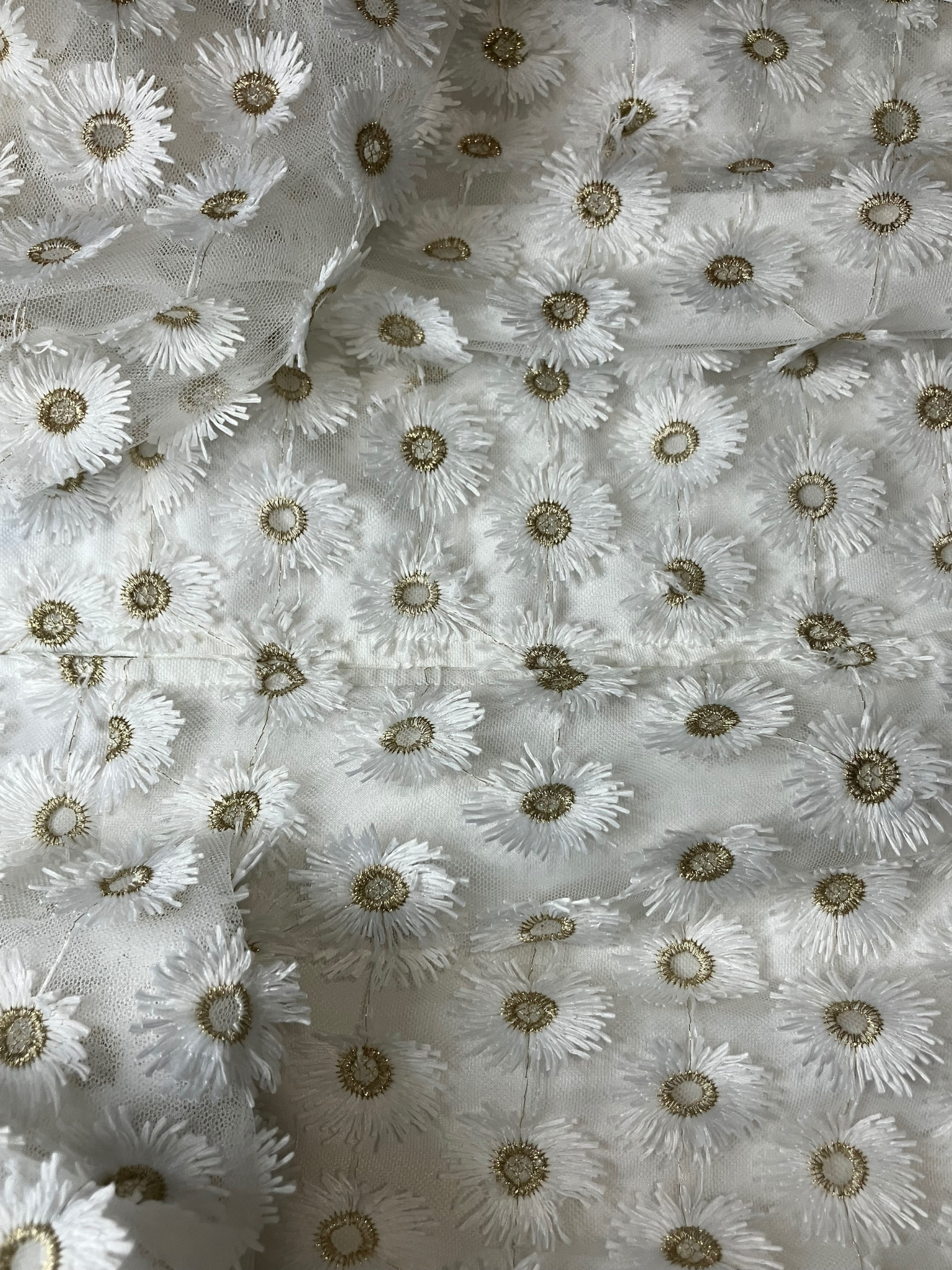 ASOS EDITION Ivory Embroidered Daisy Midi Dress UK 8 / US 4 – NWT Puff Sleeve