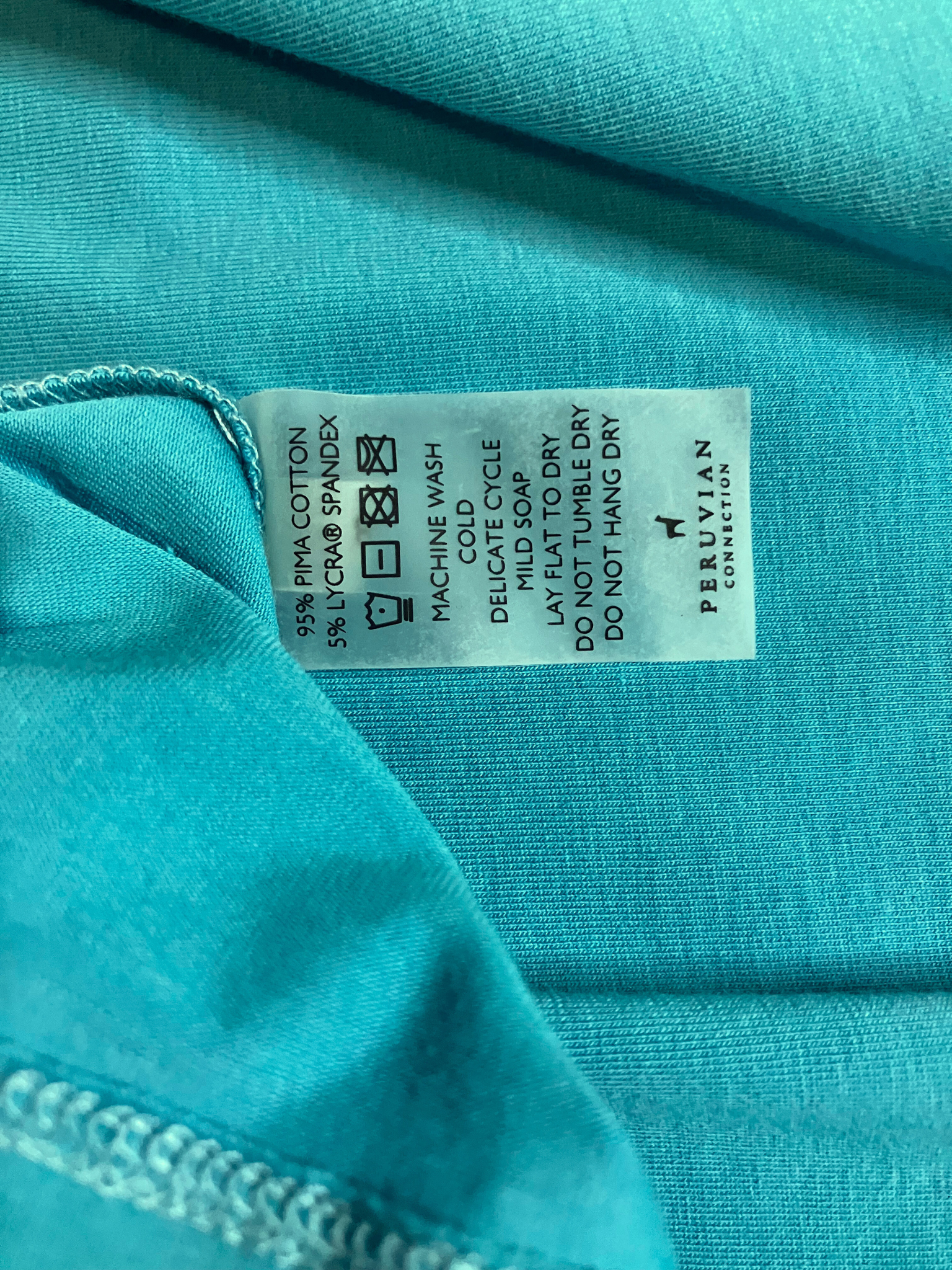 Peruvian Connection Pima Cotton Tank XL White Long Sleeveless NWT