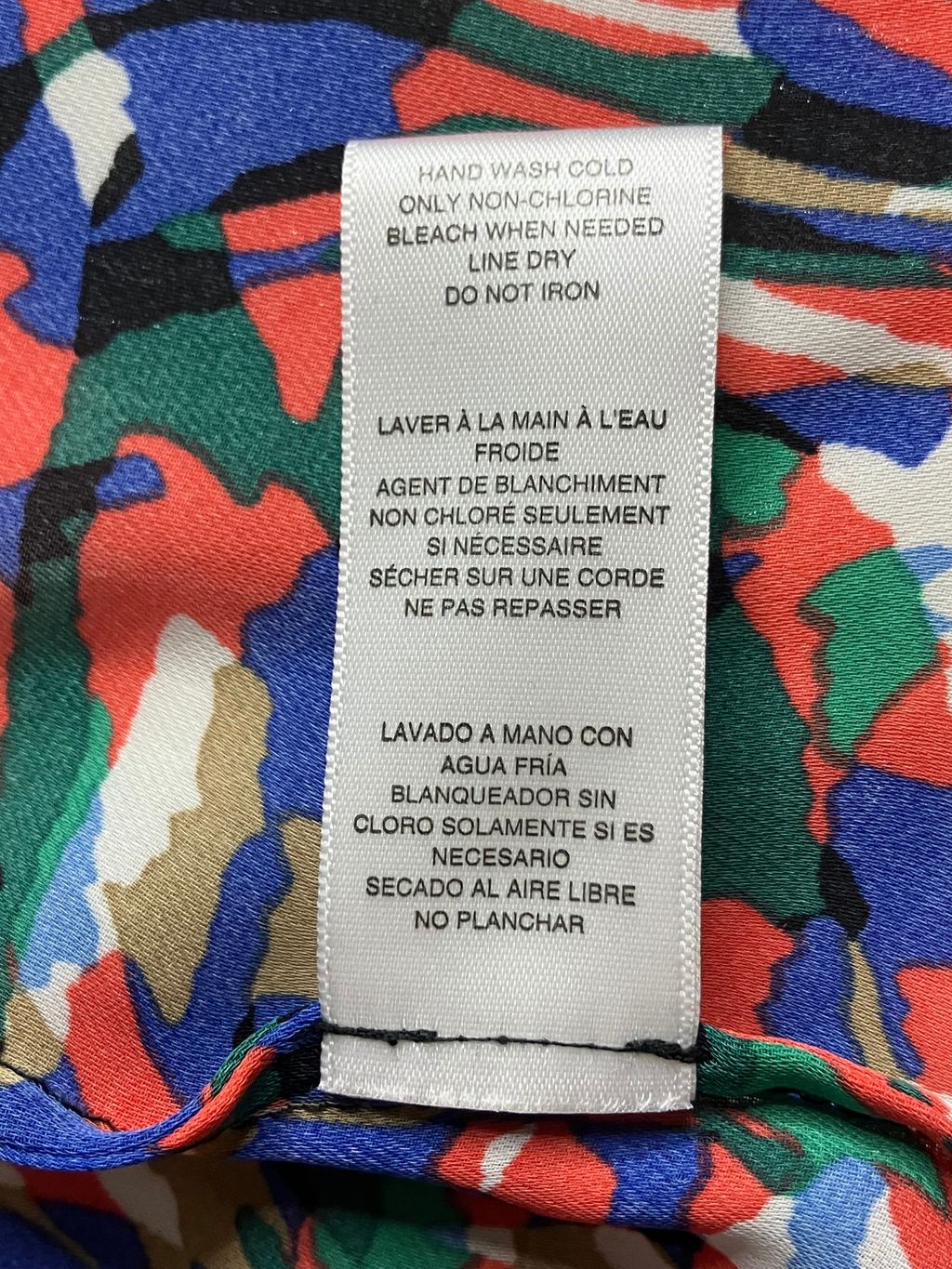 Michael Kors — Sleeveless Blouse | Multicolor abstract print, relaxed drape · Sz M