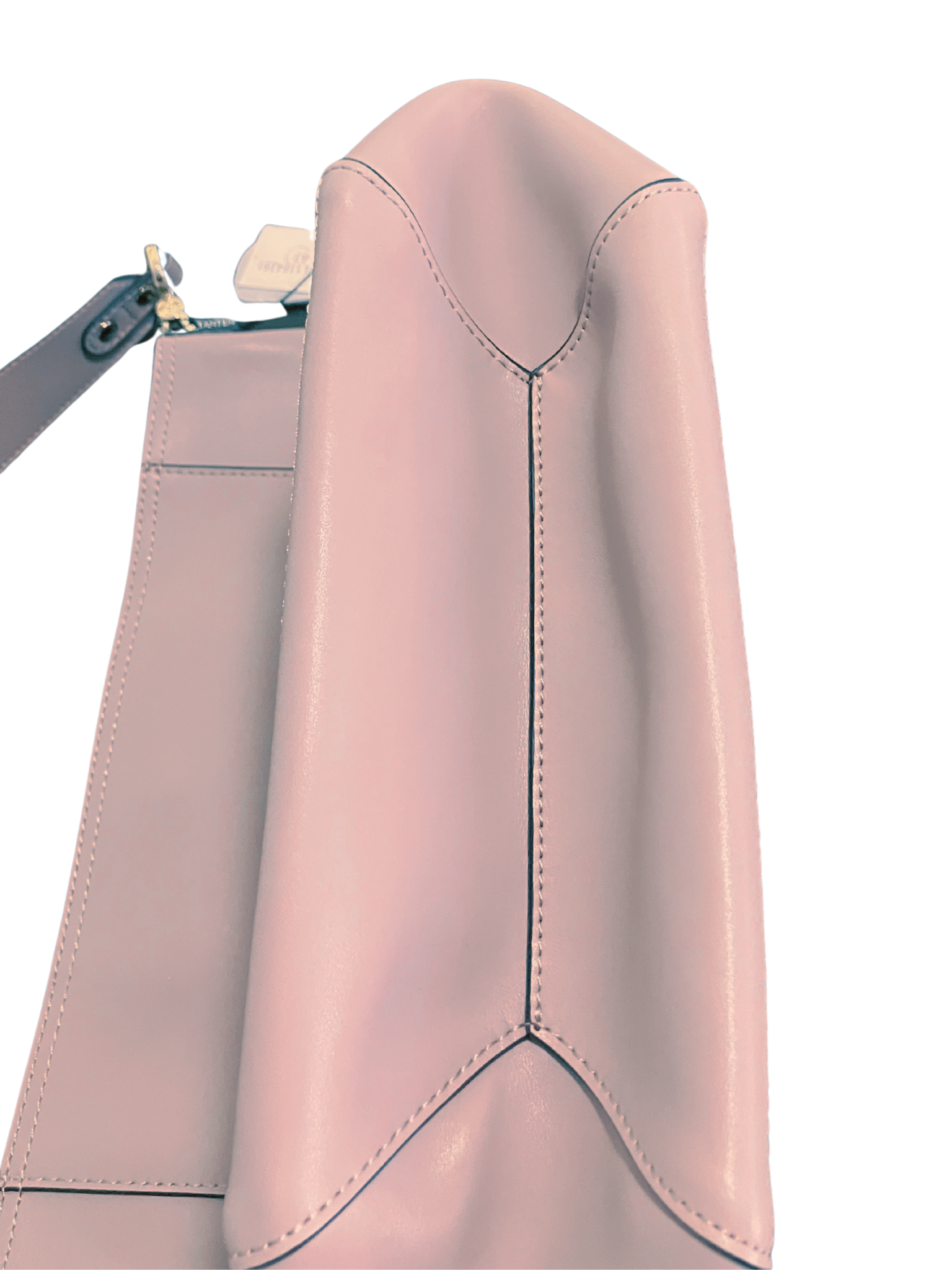 BOSTANTEN Pink Leather Shoulder Bag with Inner Pouch – Crossbody Handbag