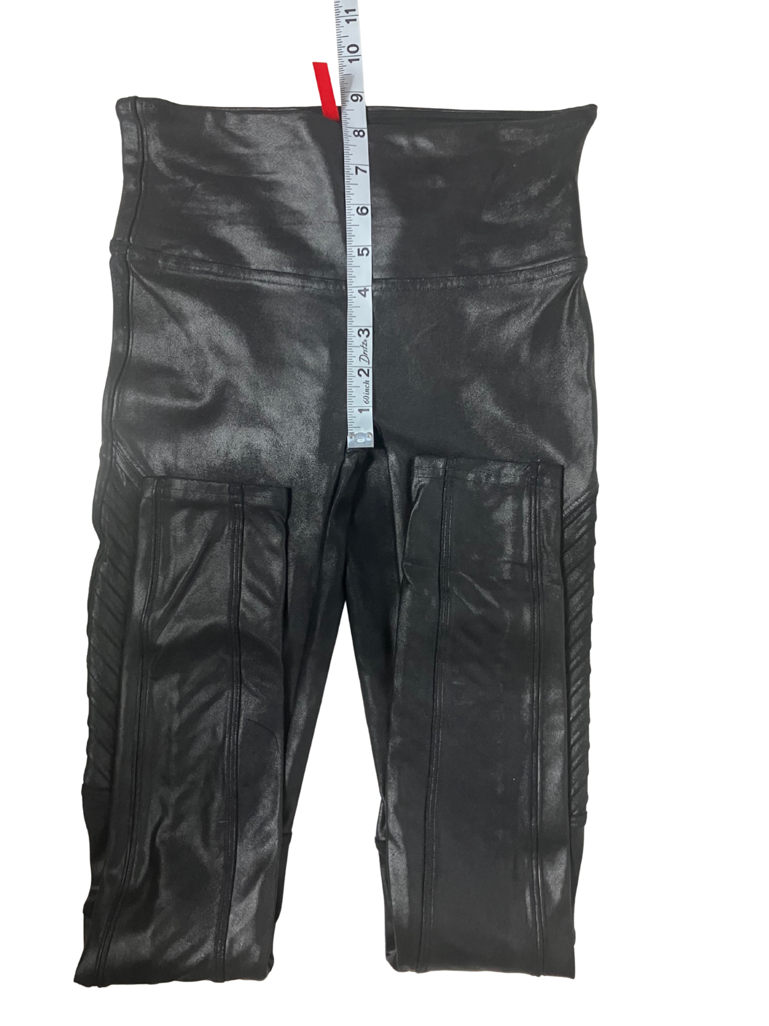 Spanx — Faux-Leather Leggings | Moto-quilted, high-waisted · Sz S