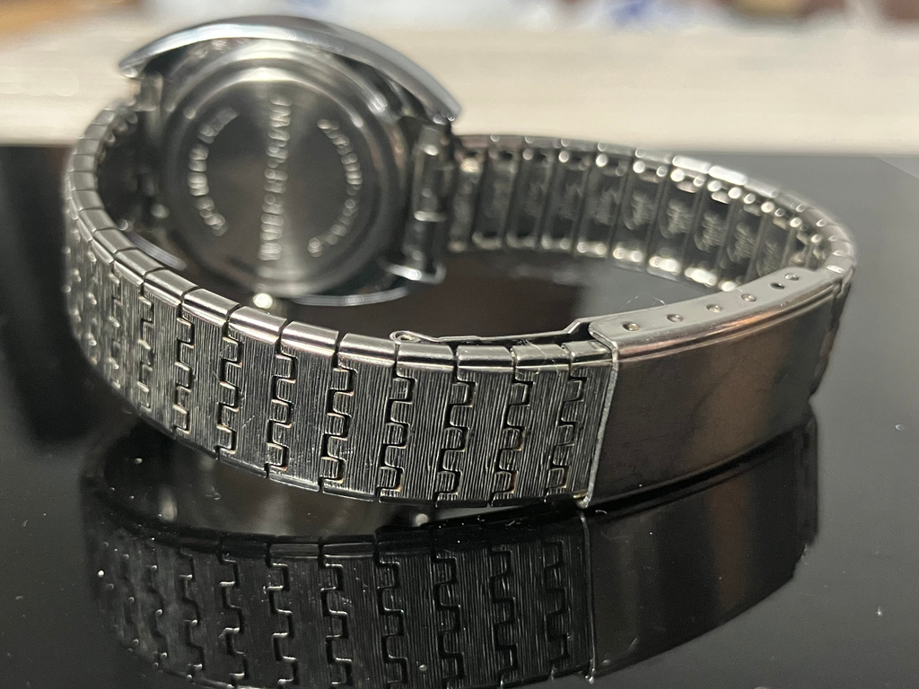 Timex Blue Dial Stainless Steel Expandable Bracelet Watch