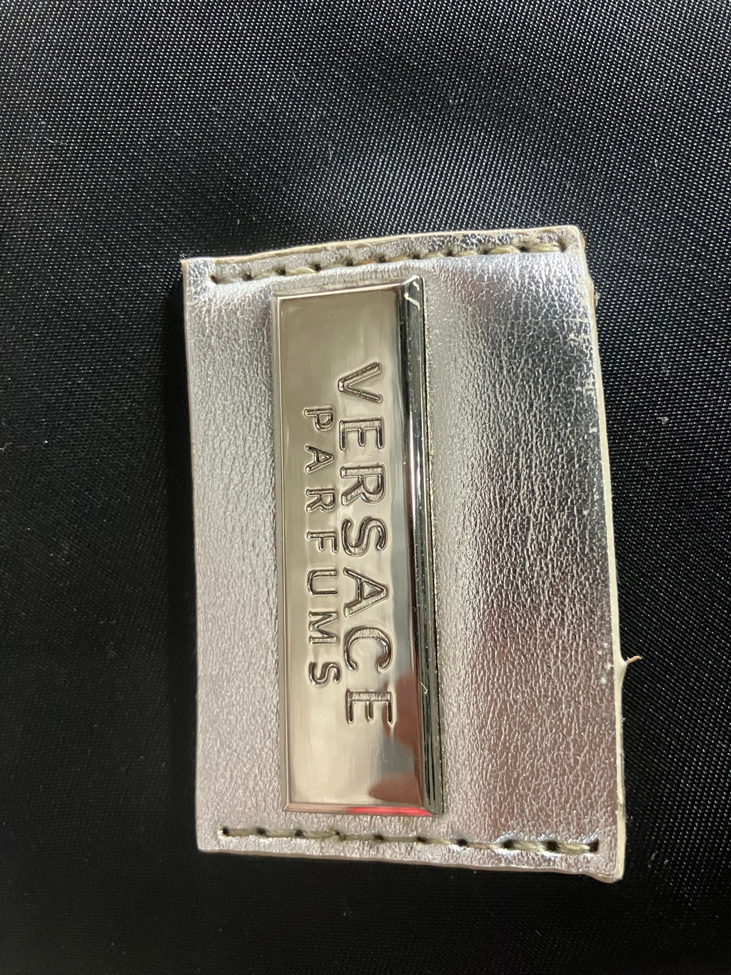 Versace Parfums — Zip Tote Bag | Silver-tone hardware, collectible provenance · Sz OS