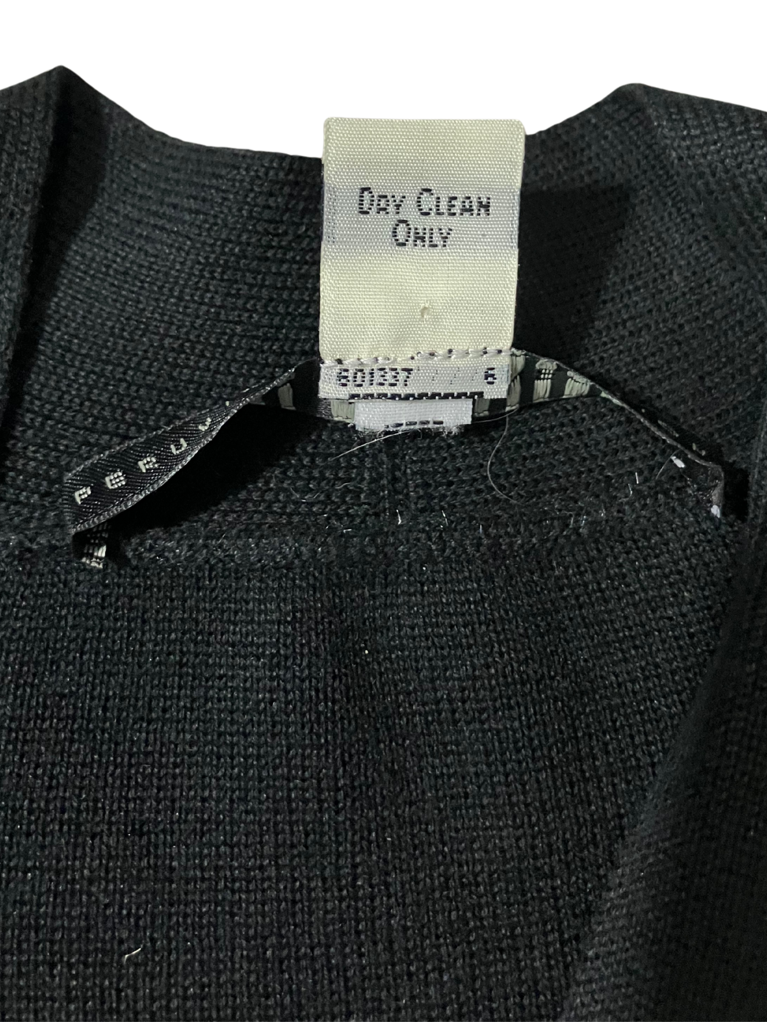 Peruvian Connection Black Pima Cotton V-Neck Midi Dress