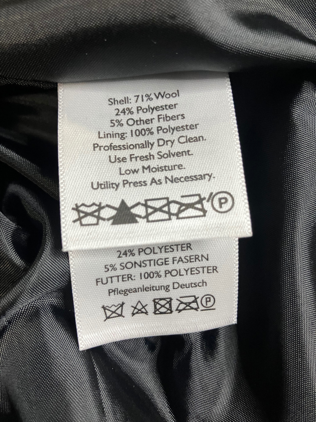 Eddie Bauer Women's Wool Blazer Herringbone Pinstripe Brown 16