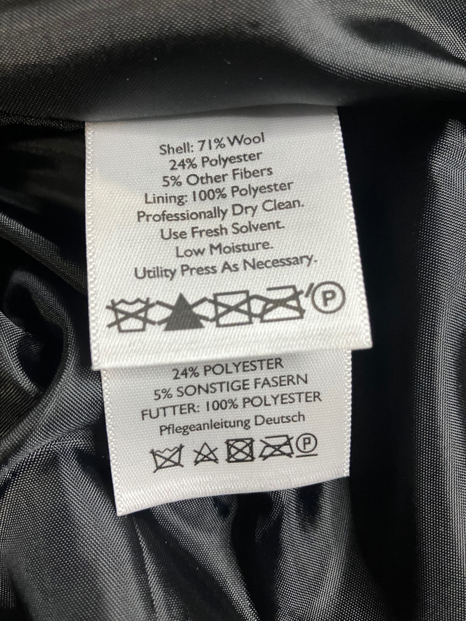 Eddie Bauer Women's Wool Blazer Herringbone Pinstripe Brown 16