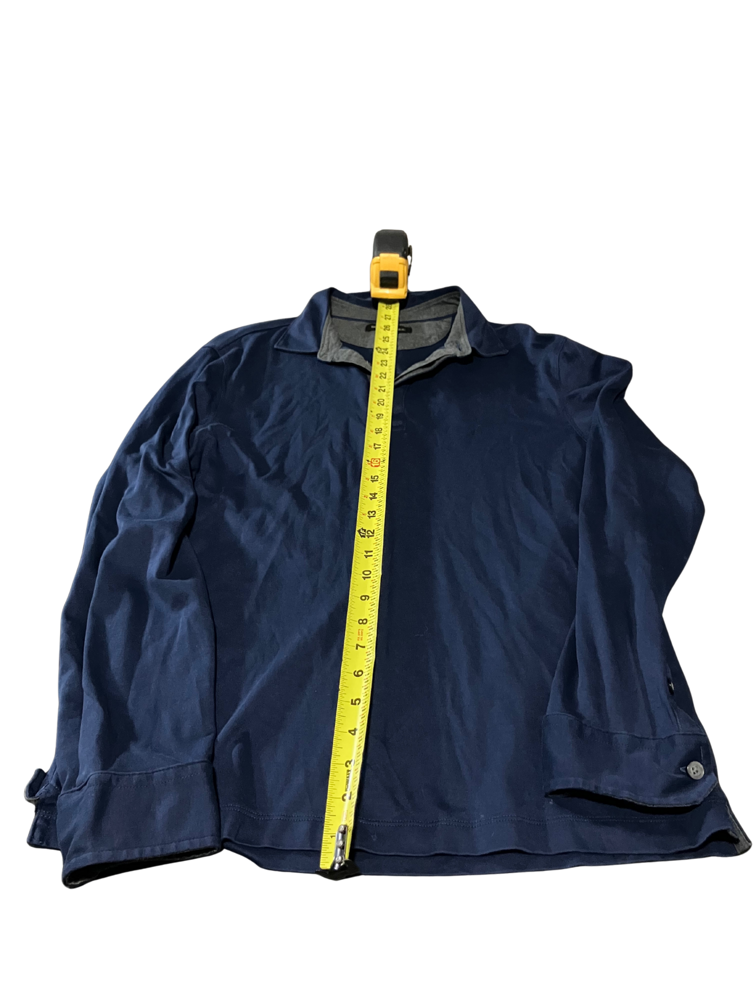 Banana Republic Navy Blue Long Sleeve Polo Shirt – Size M