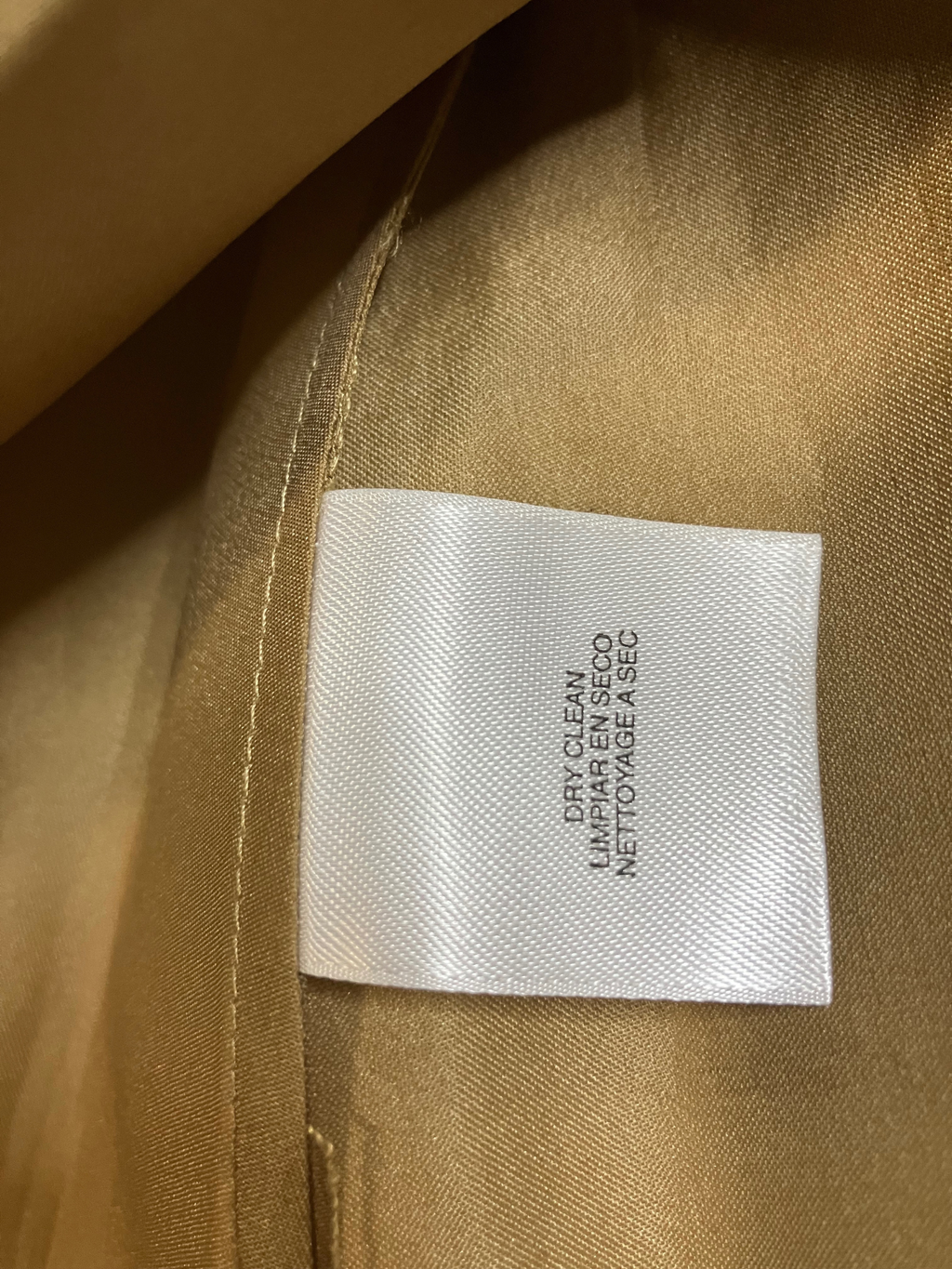 Jones New York Collection Silk Wrap Blazer Champagne Gold Size XL