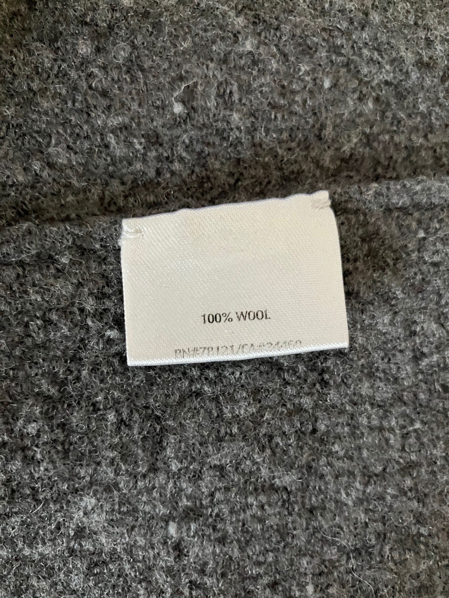 Eileen Fisher Gray Wool Coat Size L – Minimalist Open Front Jacket