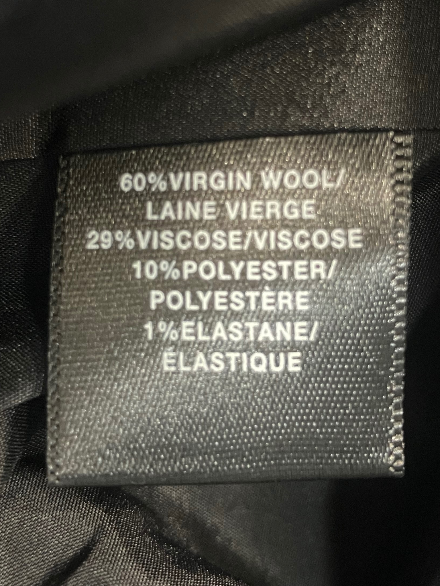 Lafayette 148 New York Black Wool Blazer Size 16 Tailored Two-Button Jacket