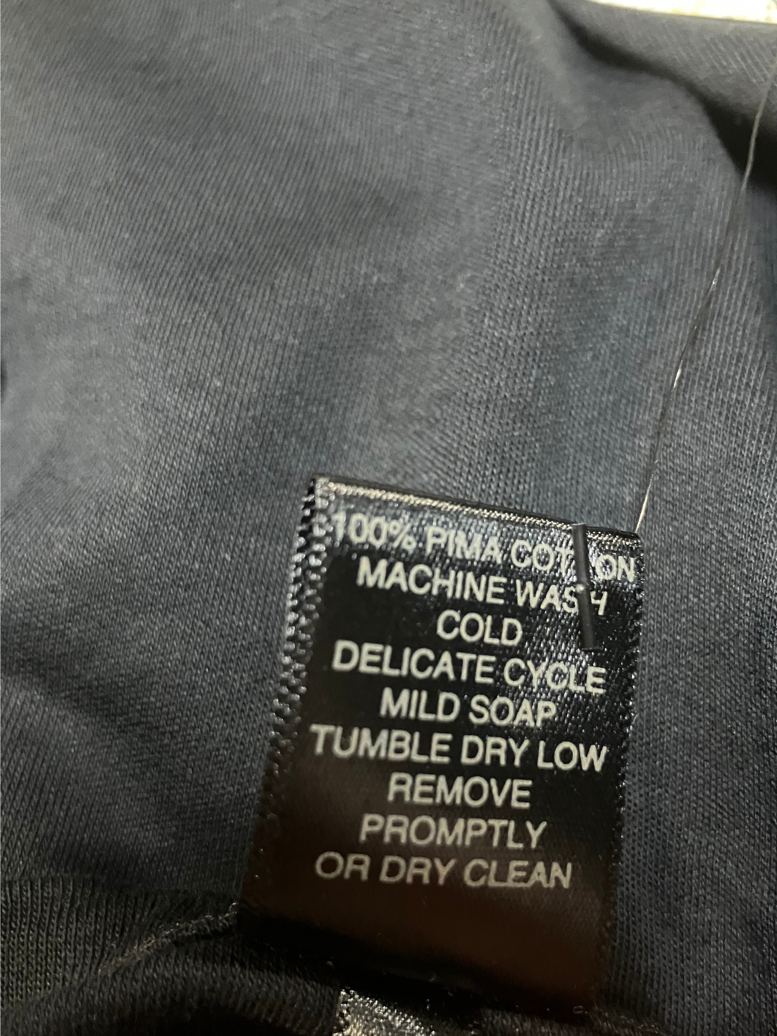 Peruvian Connection Pima Cotton Top XL Gray Scoop Neck 3/4 Sleeve NWT