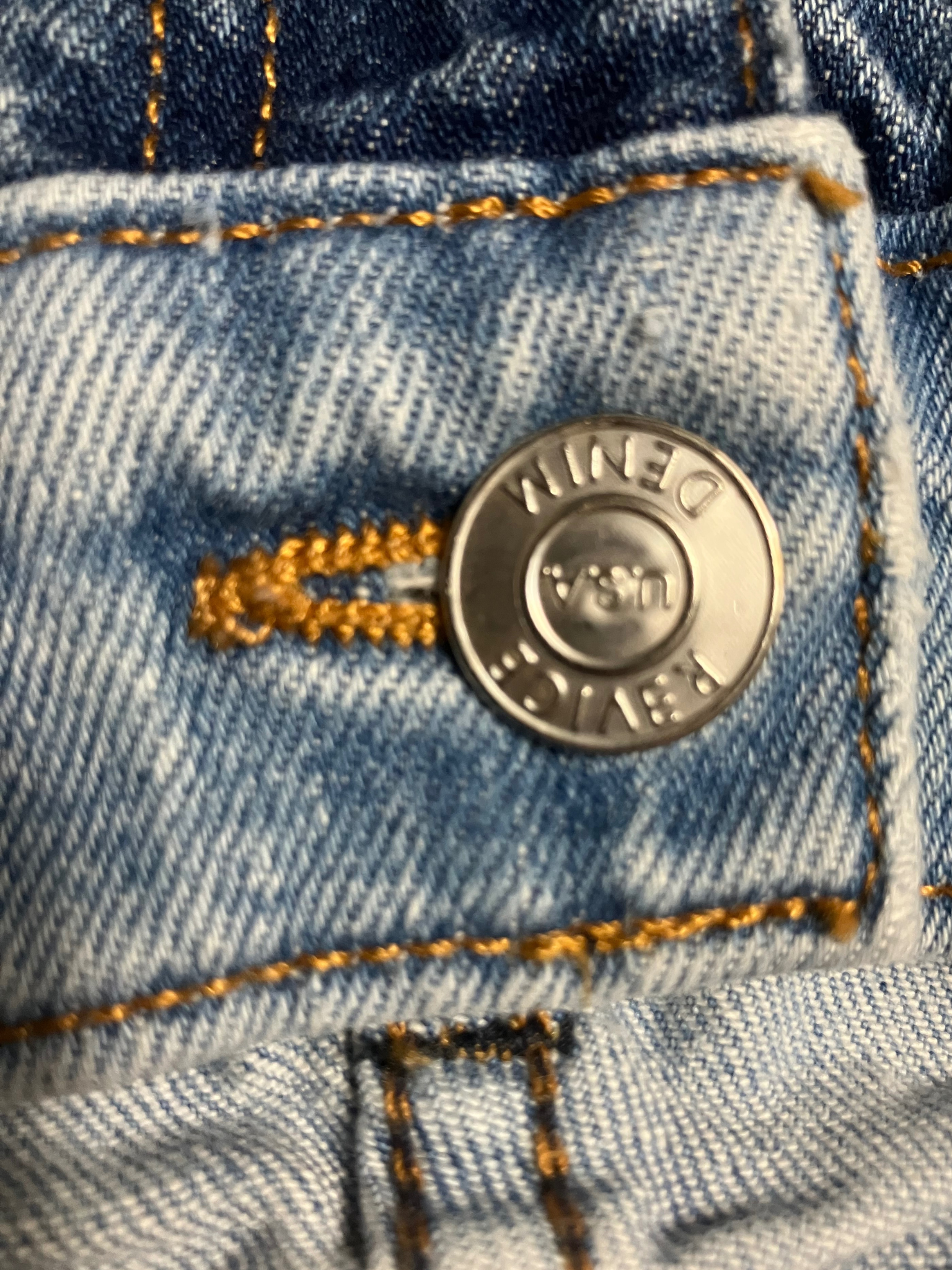 Revice Denim High-Rise Skinny Jeans w/ Button Detail - Made in USA