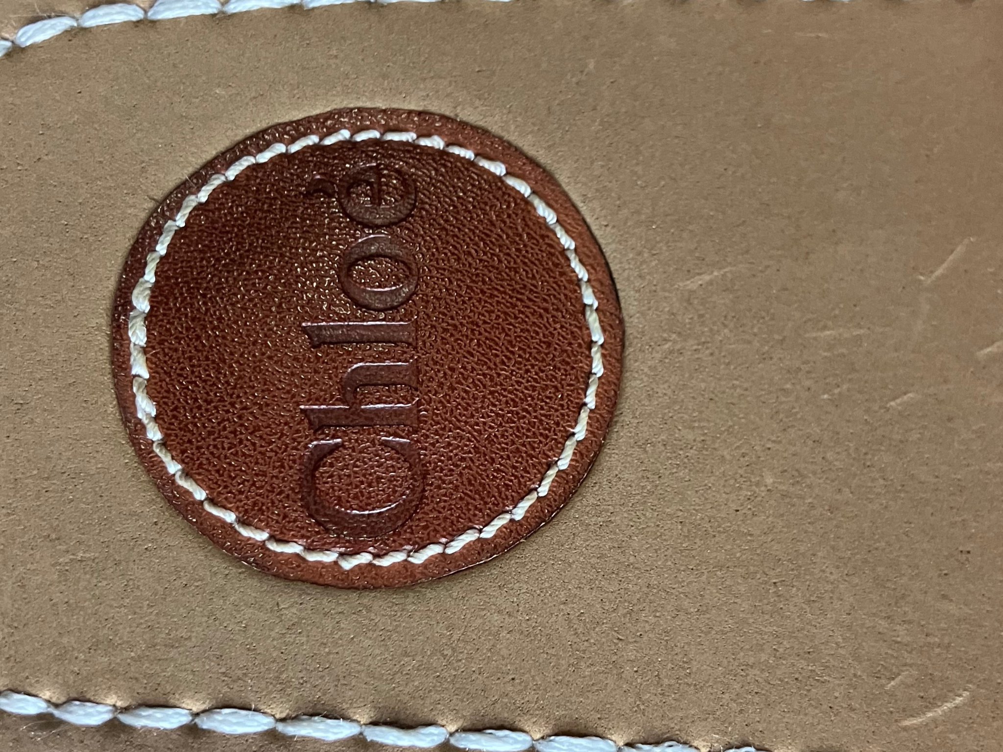 Chloé Woody Logo Ribbon Slides Sandals Beige/Tan Women’s 39 (US 9)