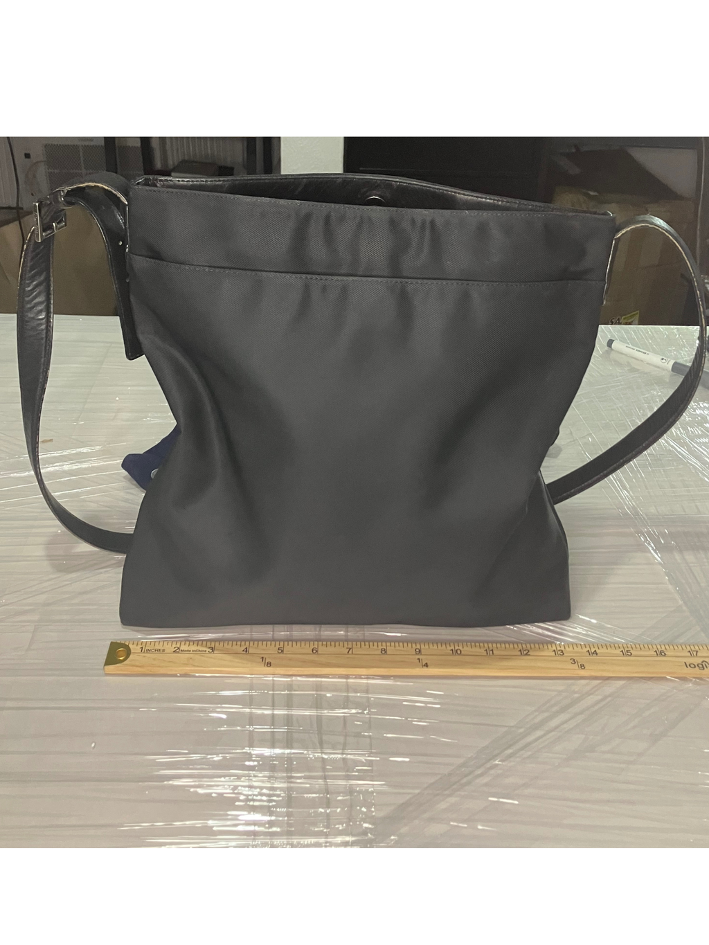 Vintage Coach 1999 Black Crossbody Bag - Y2K Nylon Leather Style 7414