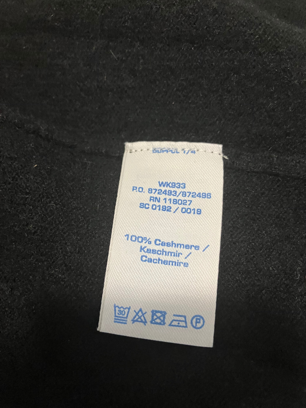 Boden Black V-Neck Cashmere Sweater – 100% Cashmere – Women's