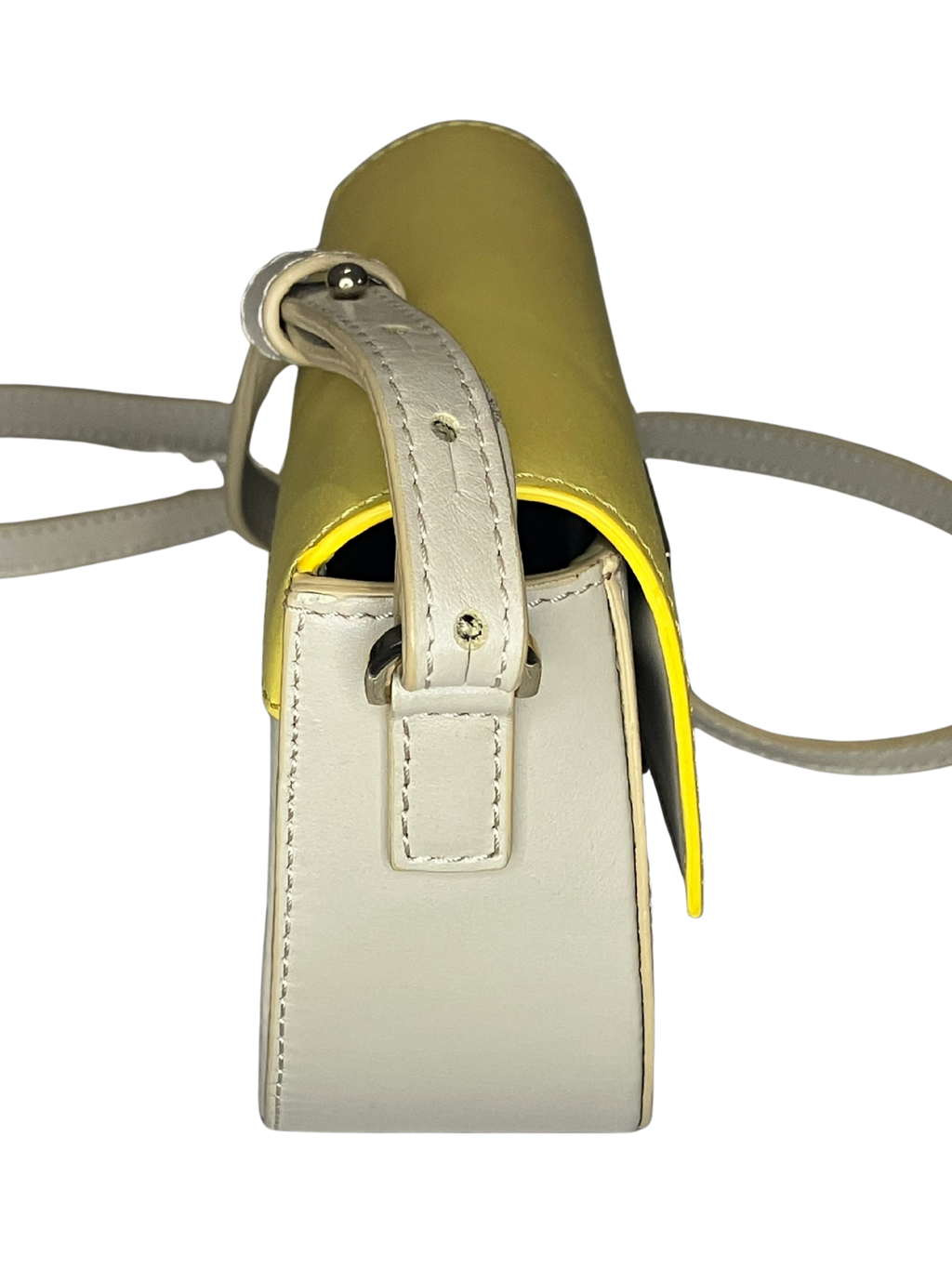 DeMellier Mini Venice Crossbody Bag – Yellow Cream Two-Tone Leather
