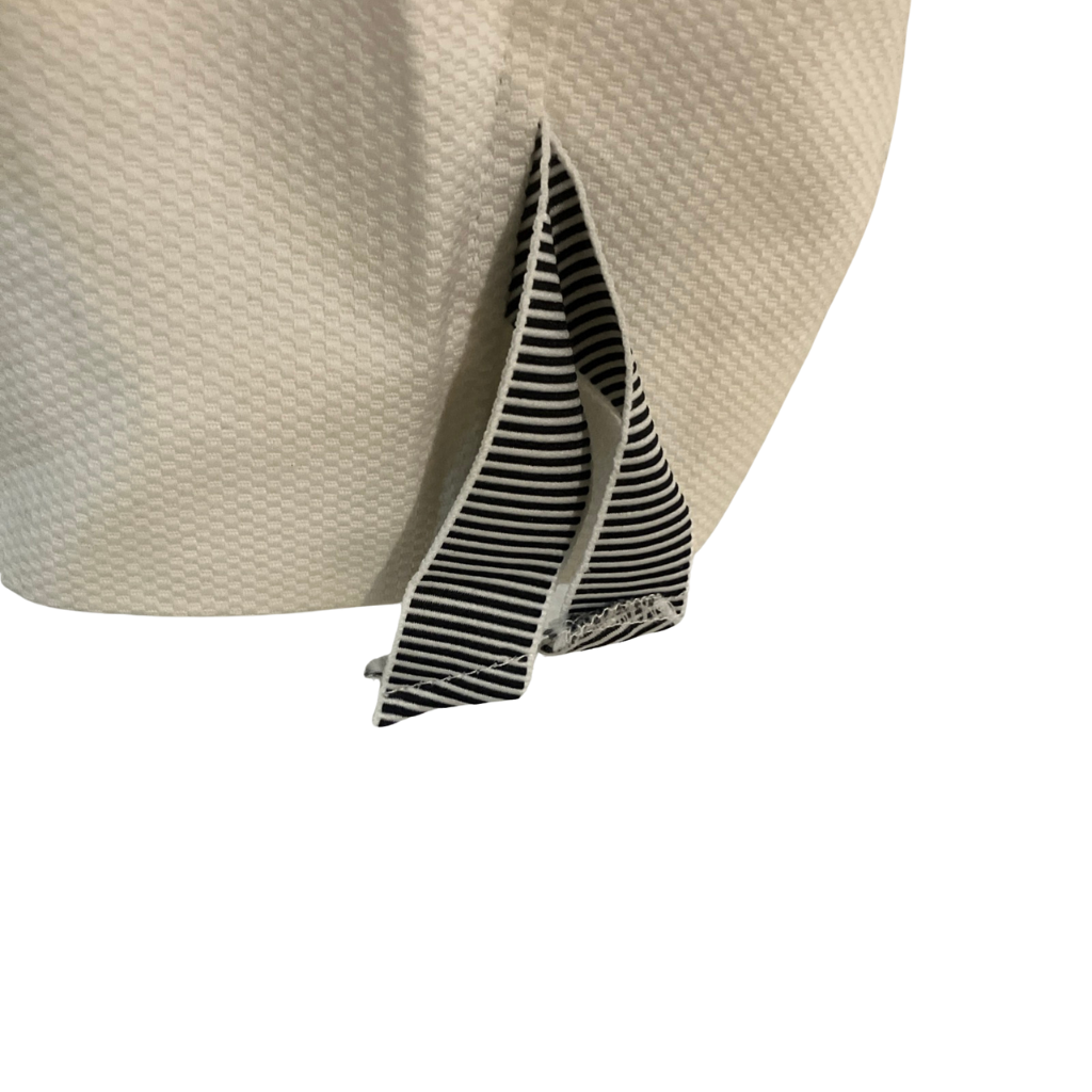 Roth LeCover Cream Blazer Size 12 - Striped Bow Detail California