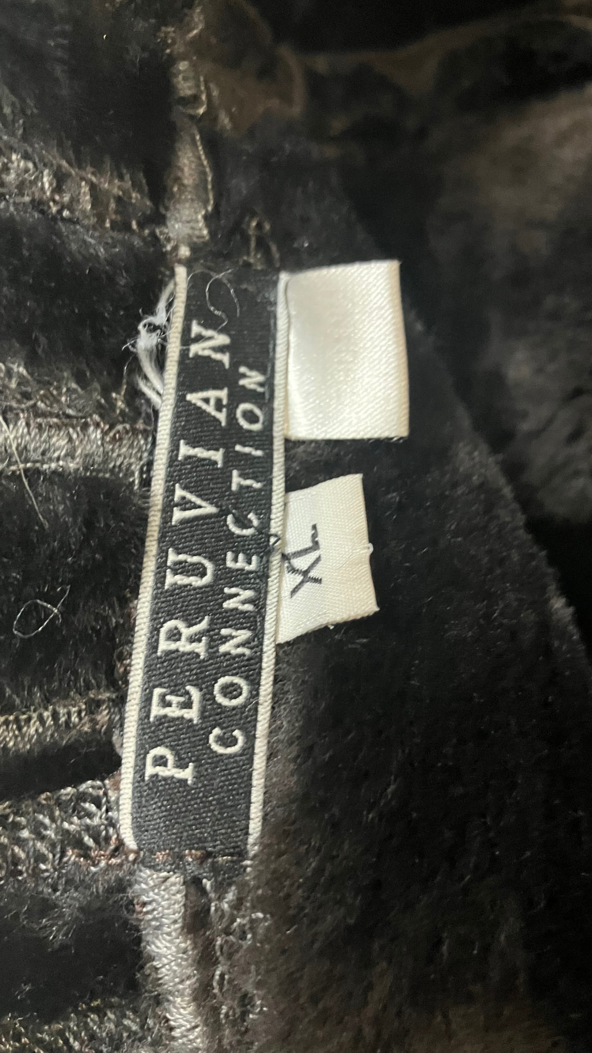 Peruvian Connection Shearling Leather Long Coat XL - Lithuanian Craftsmanship
