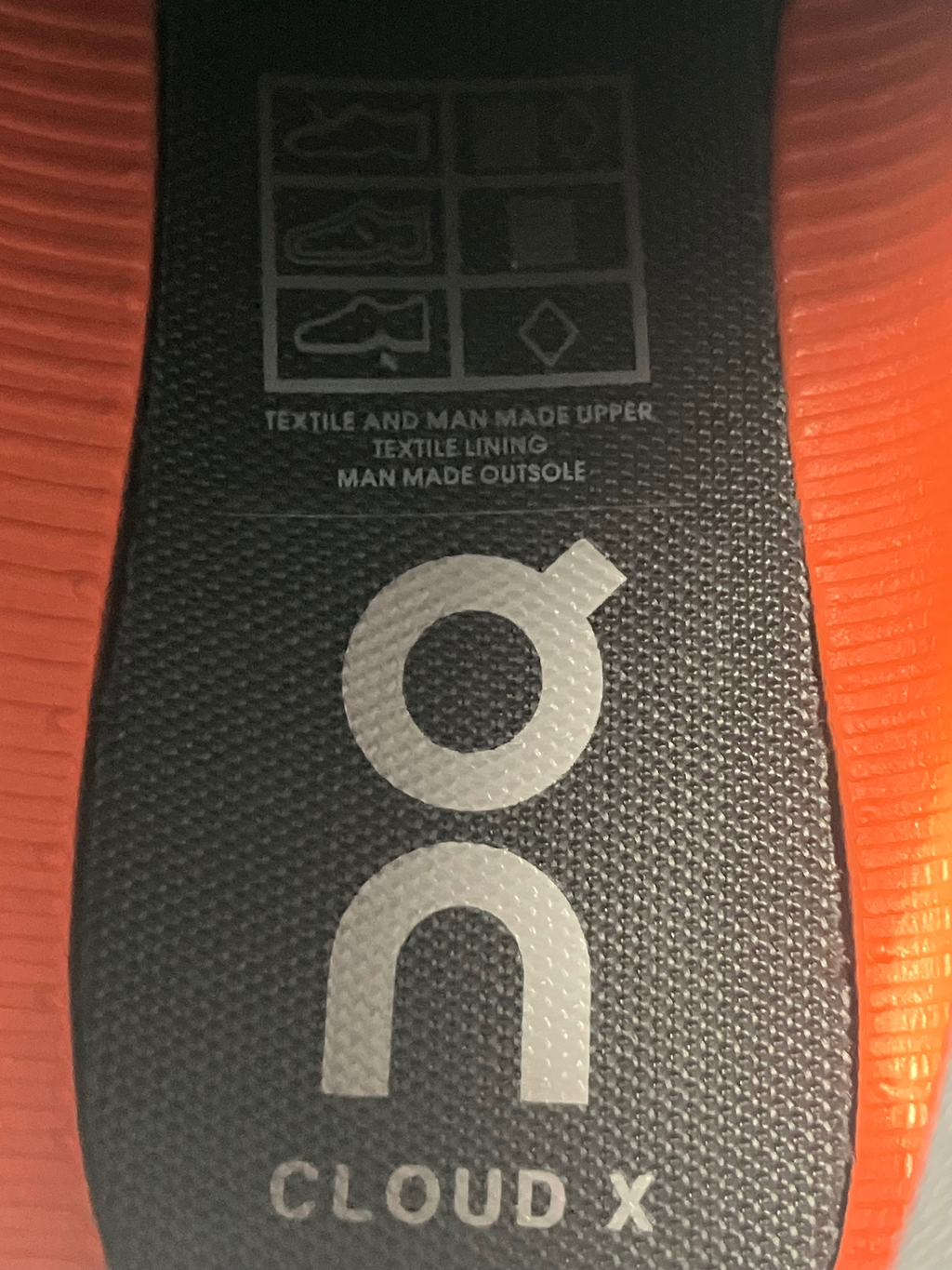 On Running Cloud X Women's Sneakers Gray Orange Size 8 New with Box