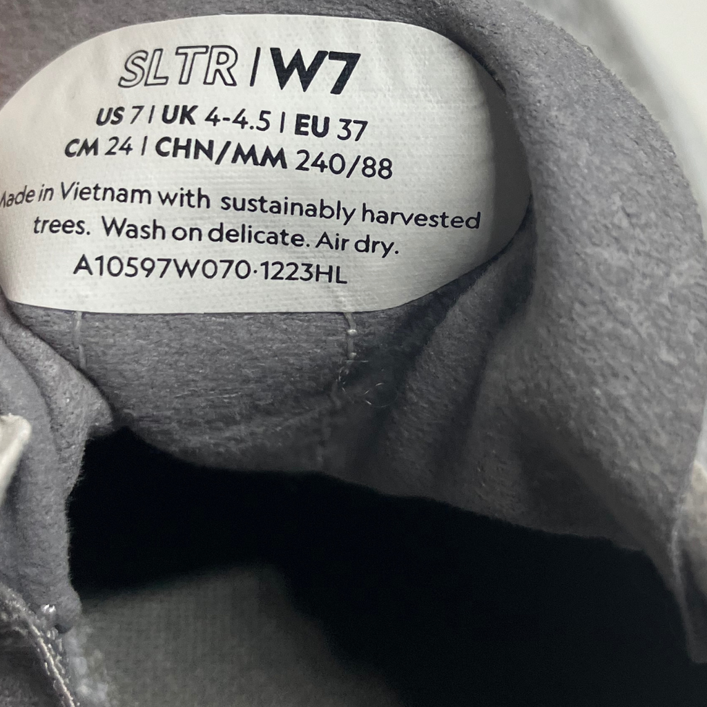 ALLBIRDS Women’s Tree Runners Sneakers Light Gray W7 Sustainable Comfort