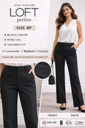 Black Wide Leg Dress Pants for Women Loft Size 8P