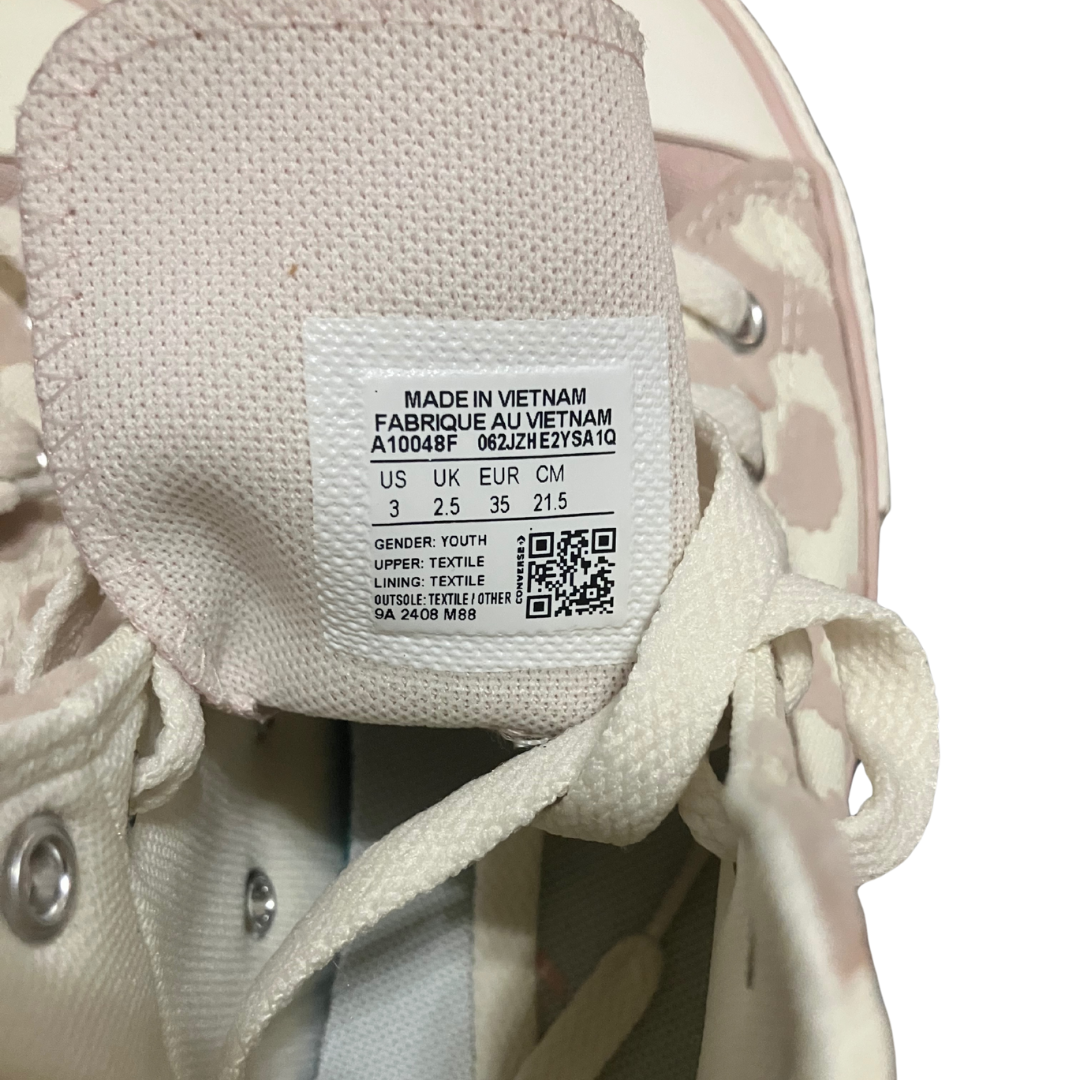 Converse Pink Camouflage High-Top Sneakers - Classic Chuck Taylor Style