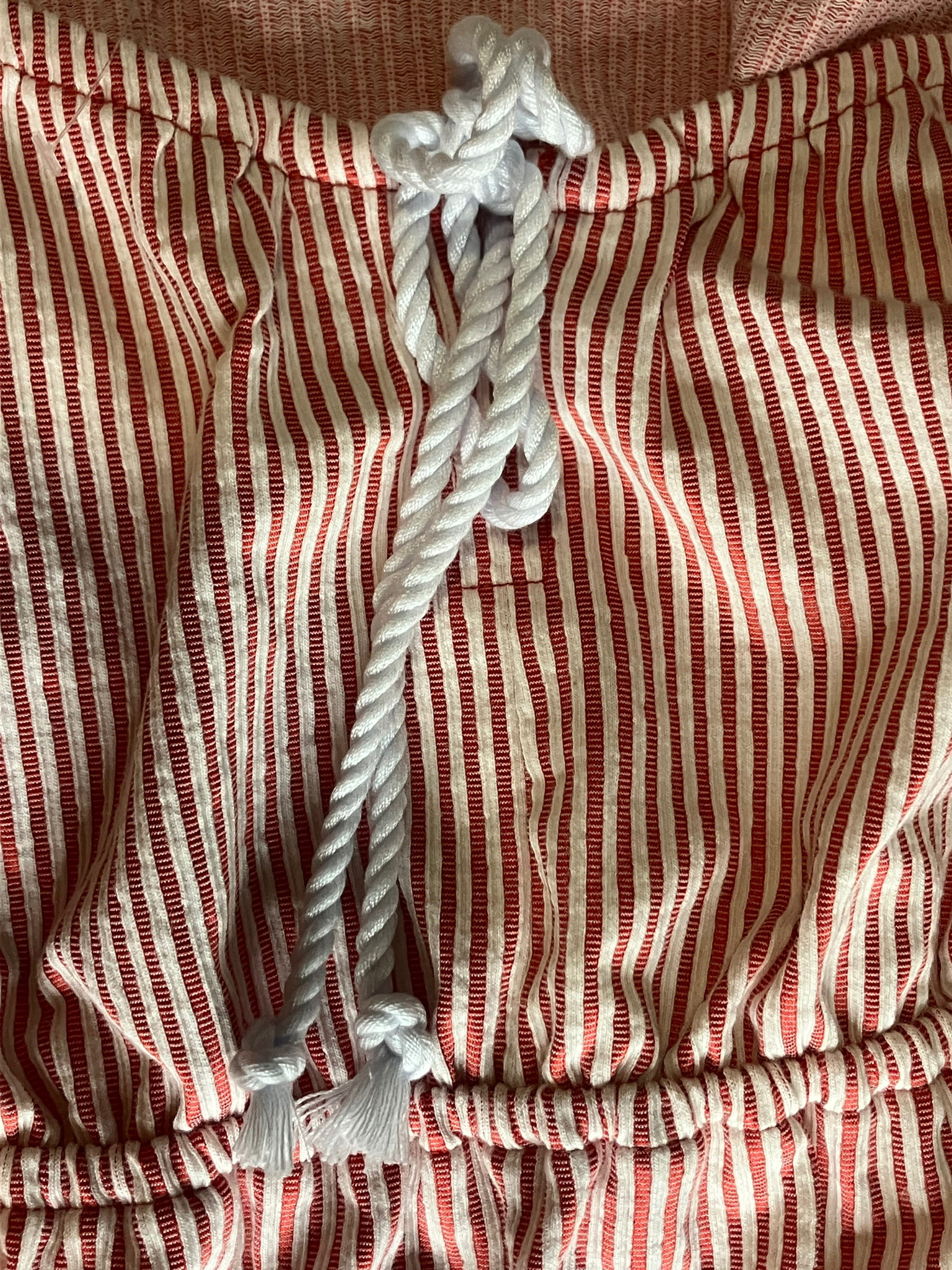 LOFT Red White Striped Sleeveless Top Size M - NWT Nautical Peplum