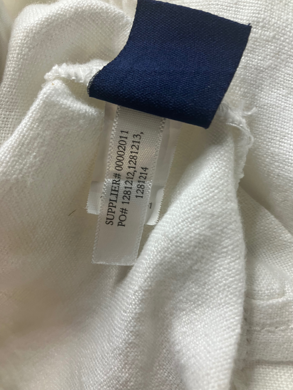 Women's White Zip-Front Utility Jacket – Linen Blend – Size XL