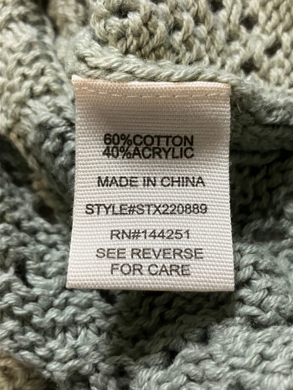 Jessica Simpson Open-Knit Button Front Cardigan–Women’s Size S–Sage Green – NWT