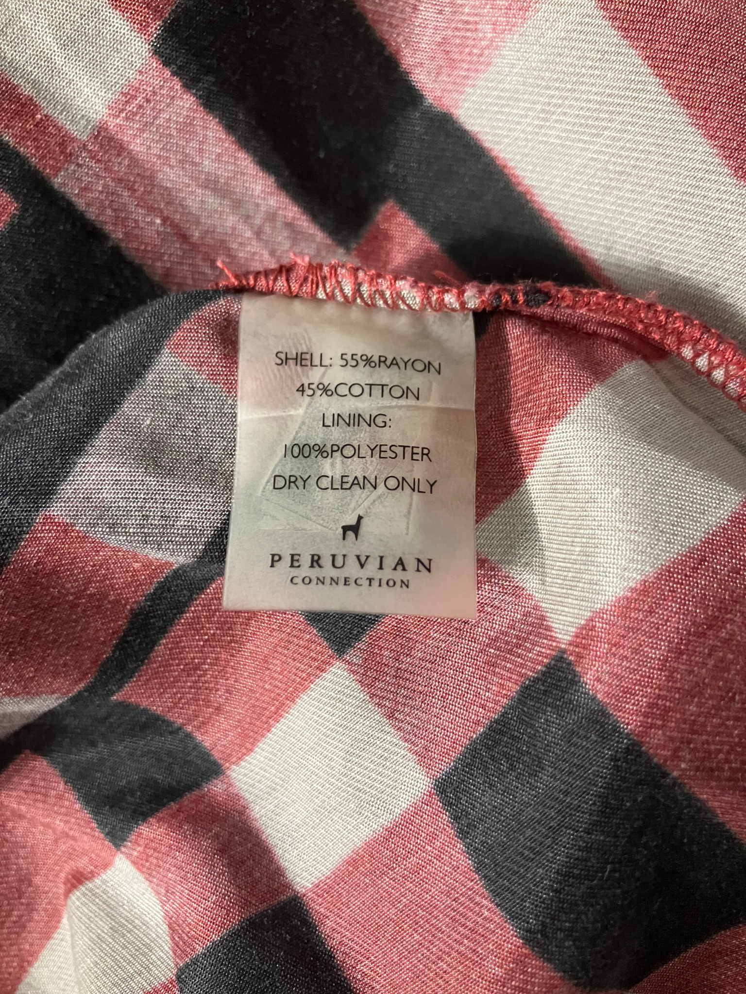 Peruvian Connection — Maxi Skirt | Art Deco geometric print, drop waist · Sz 16