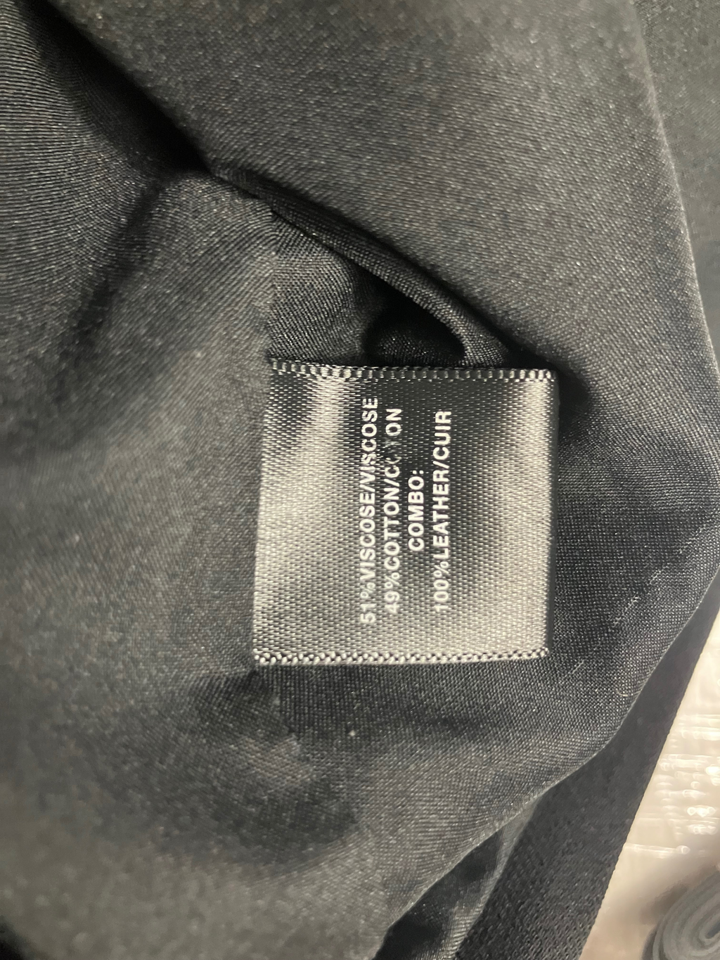 Lafayette 148 New York Black Jacket w/ Leather Trim Size 16