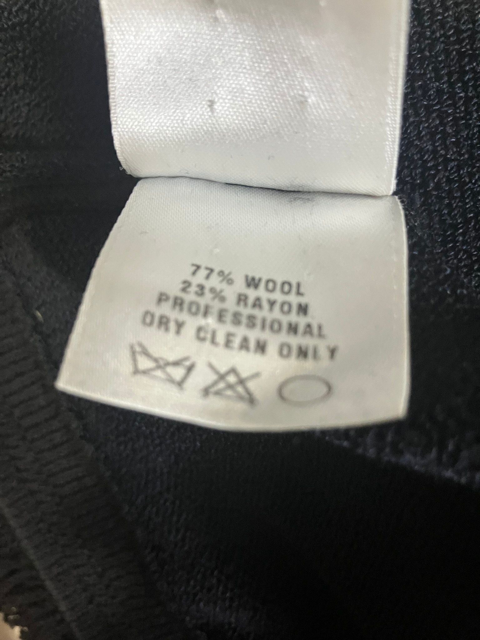 St. John Collection Black Wool Knit Long Coat Fringe Detail Size 0