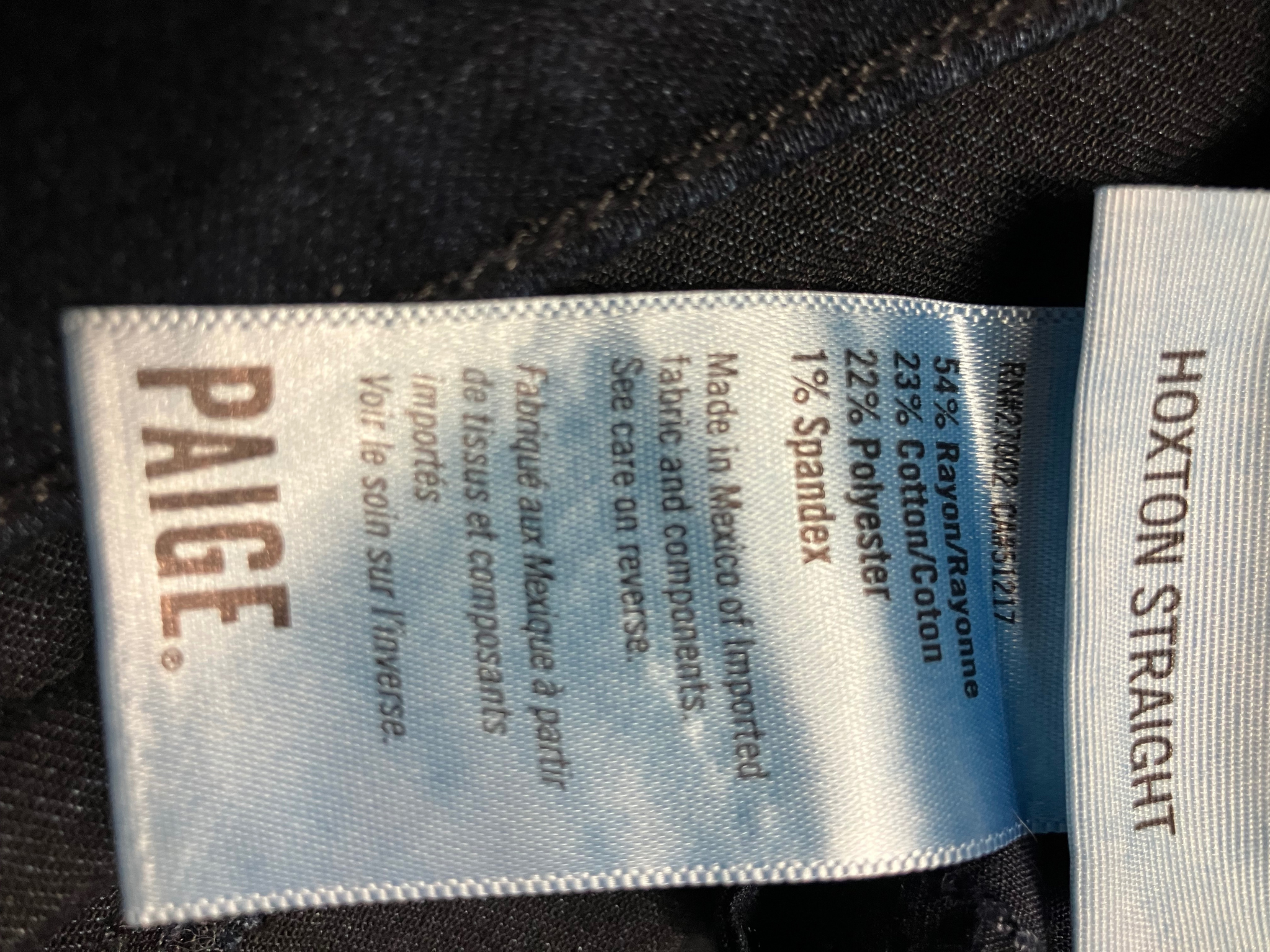 PAIGE Hoxton Straight Jeans Dark Indigo Wash Size 29 - Premium Denim