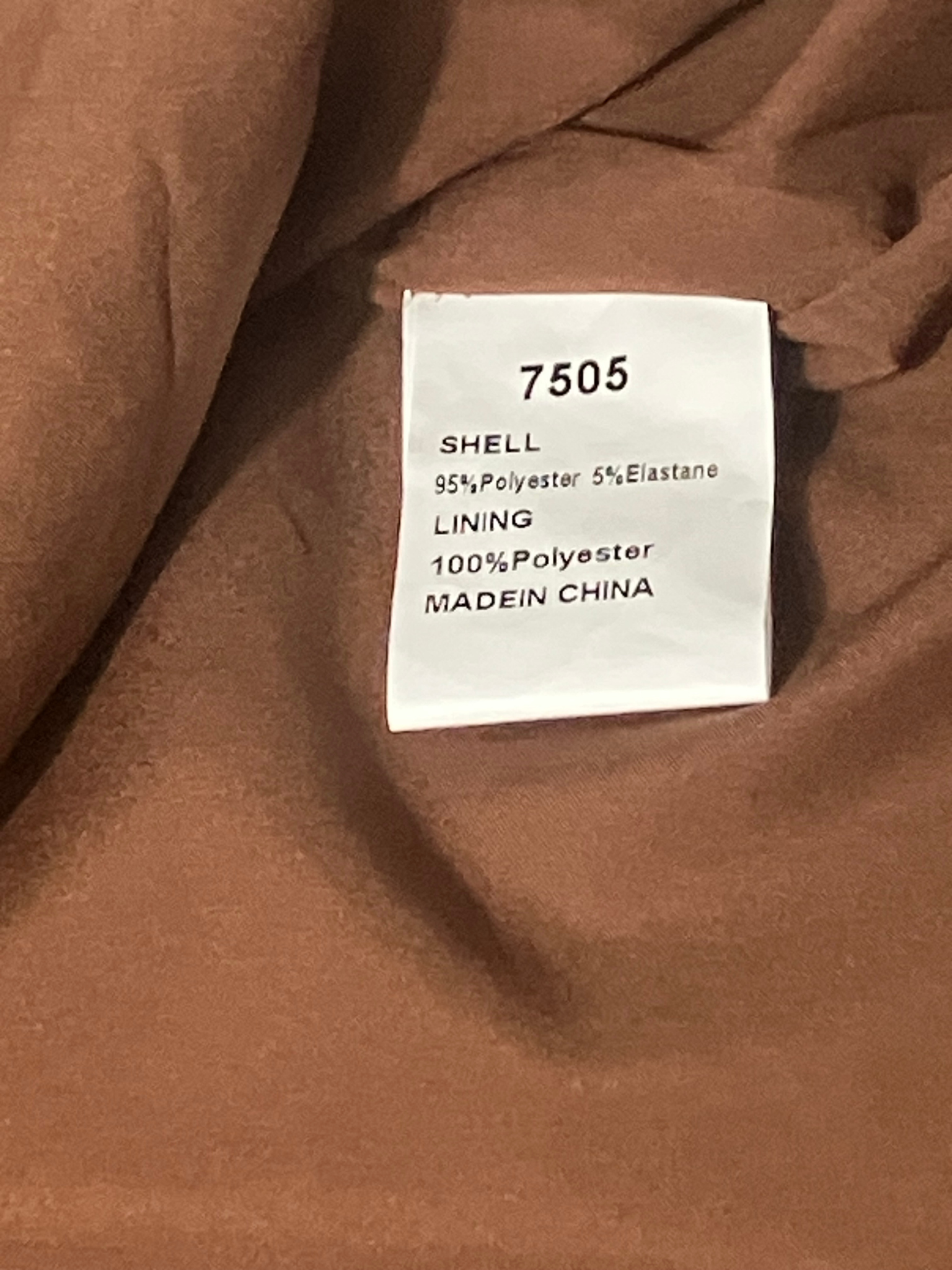 Prettygarden — Two-Piece Suit | Chocolate brown with contrast piping · Sz M