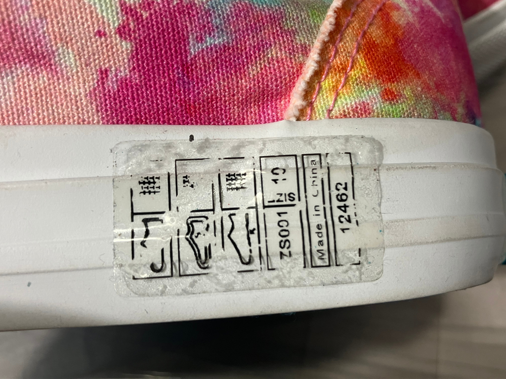 Blowfish Malibu Tie-Dye Slip-On Sneakers - Multicolor Canvas Size 10